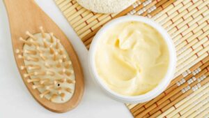 Masque cheveux à la banane