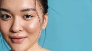 Femme avec une belle peau
