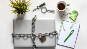 Ordinateur sous cadenas